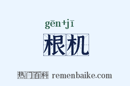 根机是什么意思的图片